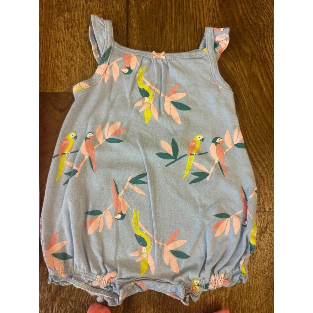 Carters Baby Girl Clothes Lot 3‎ Months Rompers Outfits Summer Shorts One Pieces